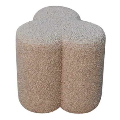 Mud Boucle Clover Footstool | Ottoman