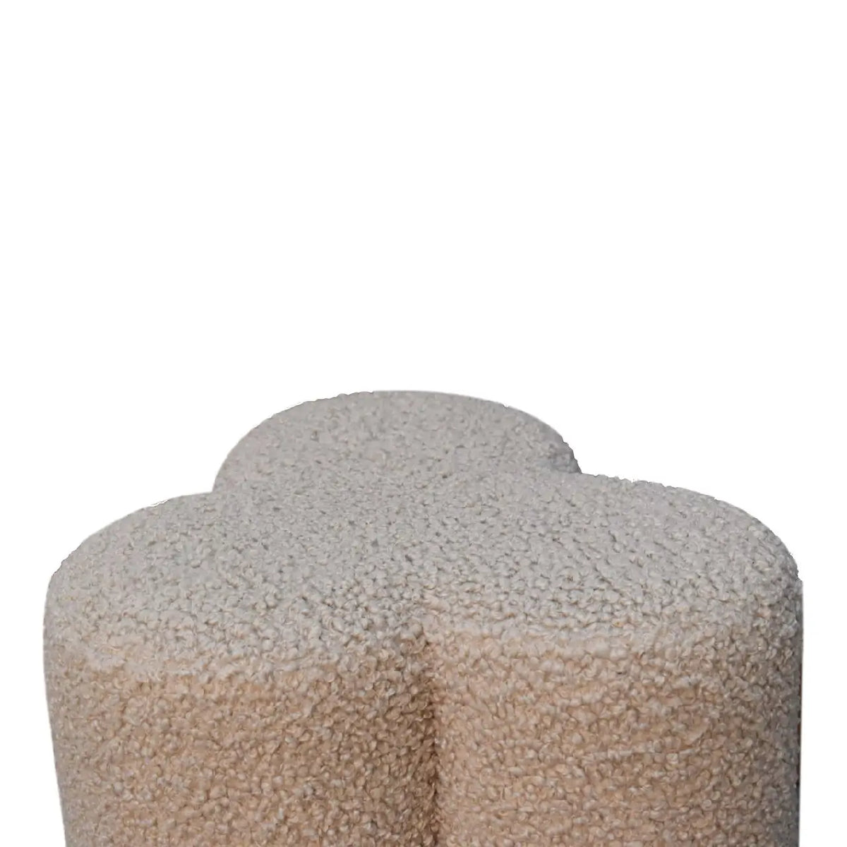 Mud Boucle Clover Footstool | Ottoman