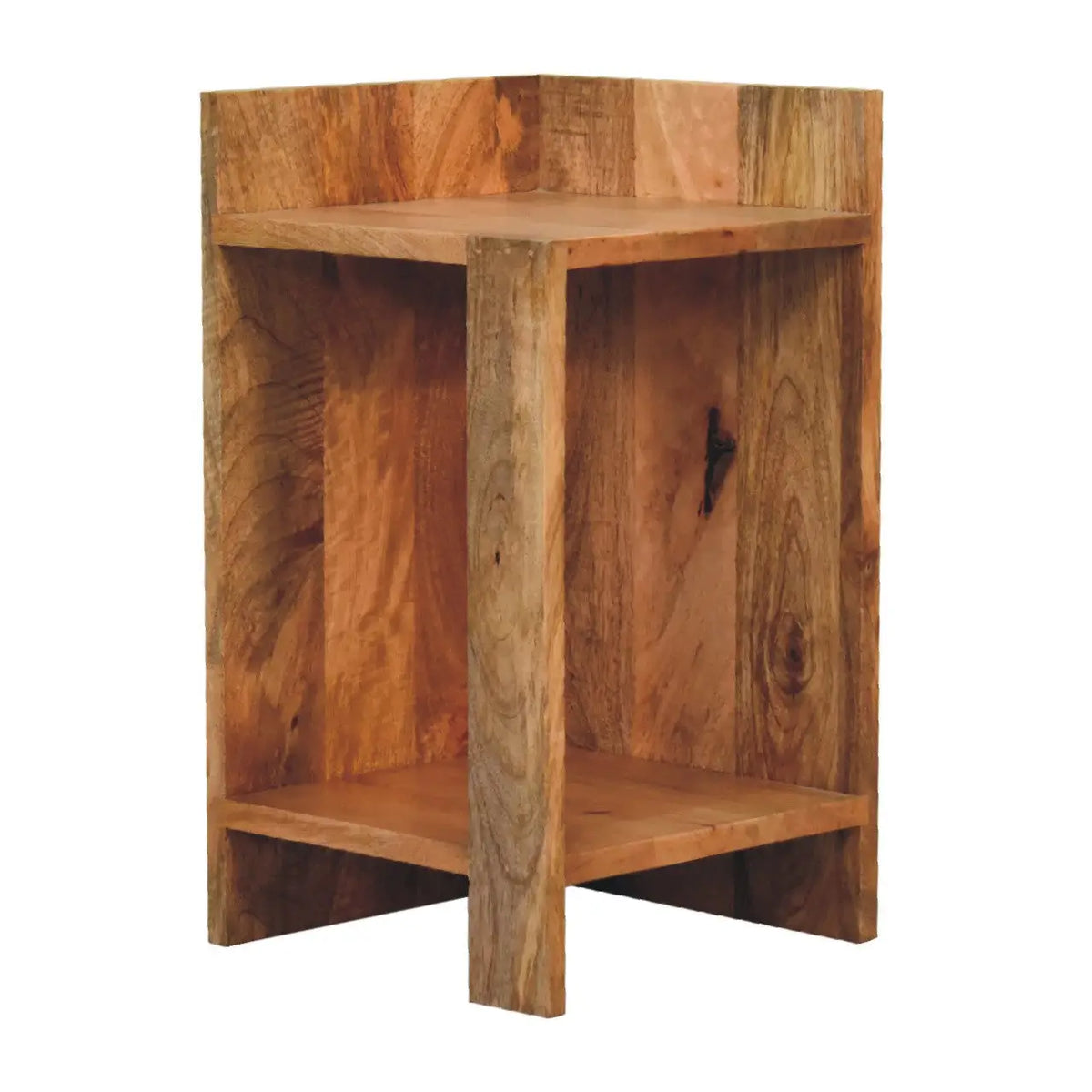 Oak-ish Box Bedside Table | Nightstand
