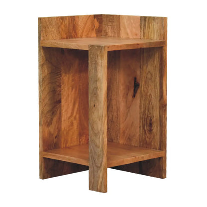 Oak-ish Box Bedside Table | Nightstand