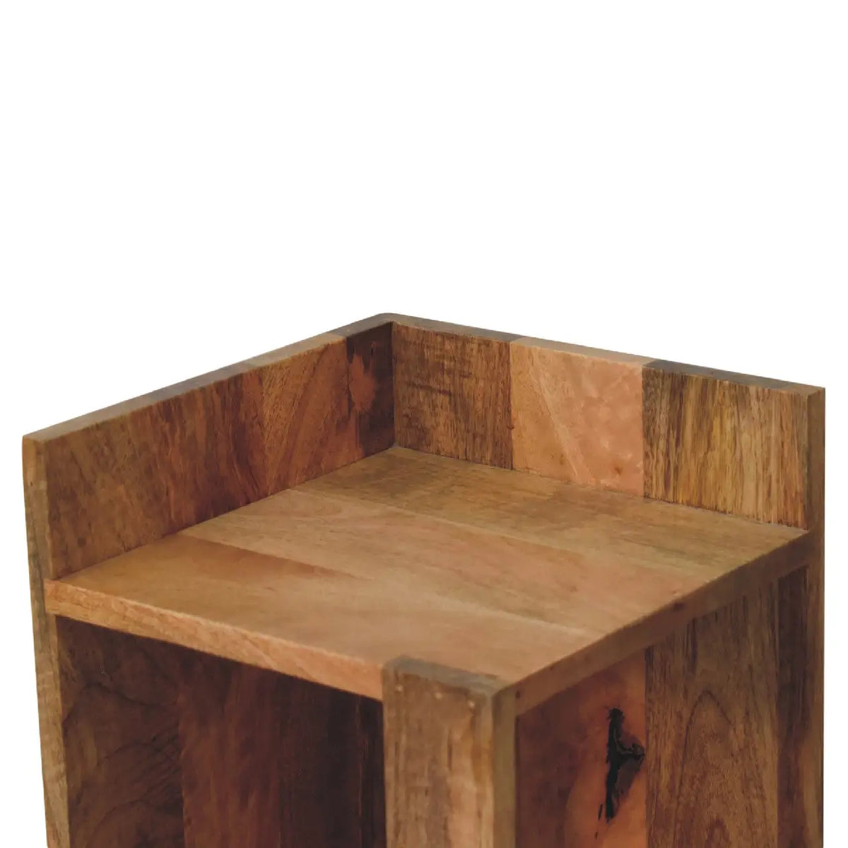 Oak-ish Box Bedside Table | Nightstand