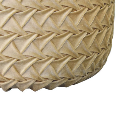 Ochre Hart Pouffe Footstool Ottoman Deep Button Seat Living Room