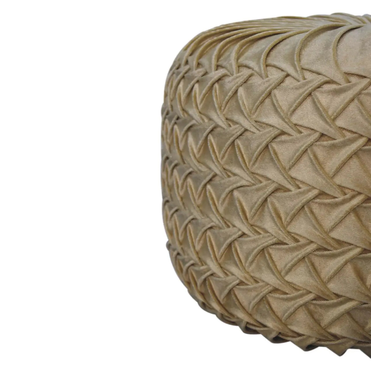 Ochre Hart Pouffe Footstool Ottoman Deep Button Seat Living Room