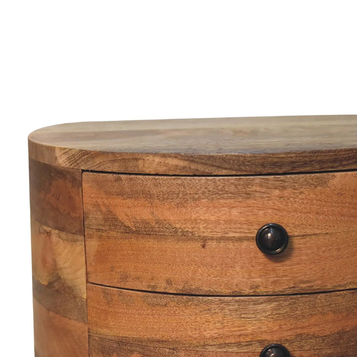 Odyssey Oak-ish Tripod Bedside Table | Nightstand