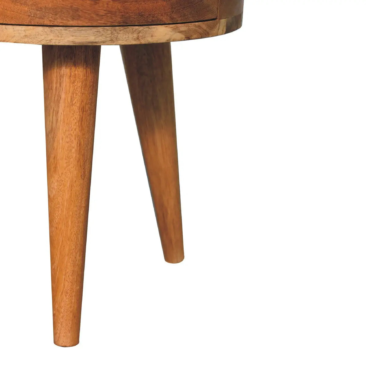Odyssey Oak-ish Tripod Bedside Table | Nightstand