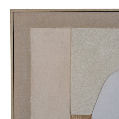 Portina Linen Textured Canvas in Frame