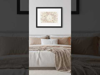Candle Flame Botanicals Framed Wall Art | Livvat Exclusive