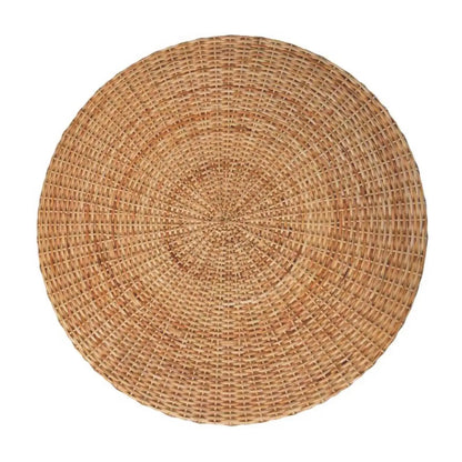 Regency Round Woven Coffee Table Circular Centre Table Natural Texture