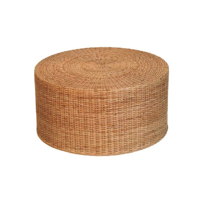 Regency Round Woven Coffee Table Circular Centre Table Natural Texture