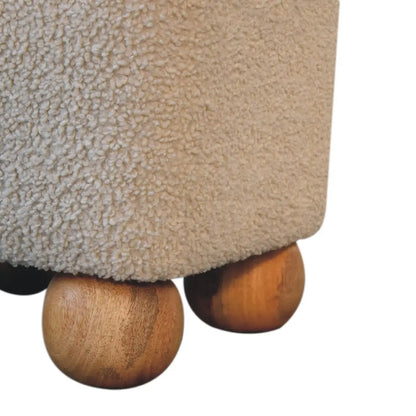 Serenity Footstool with Ball Feet | Ottoman