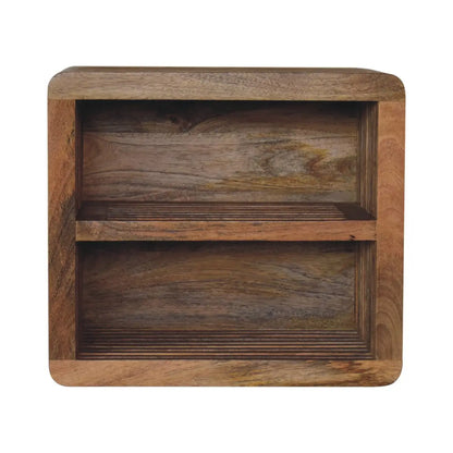 Soba Double Shelf Wall Mounted Bedside Table | Nightstand