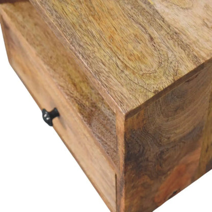 Solis 1 Drawer Oak-ish Wall Mounted Nightstand | Bedside Table