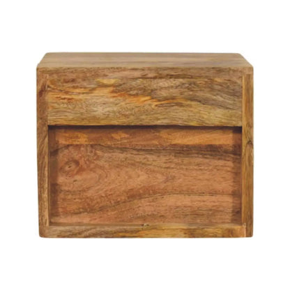 Solis 1 Drawer Oak-ish Wall Mounted Nightstand | Bedside Table