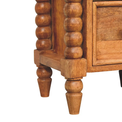 Spindle Amber Bedside