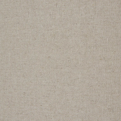 Squat White Beaded Ceramic Lamp With Linen Shade