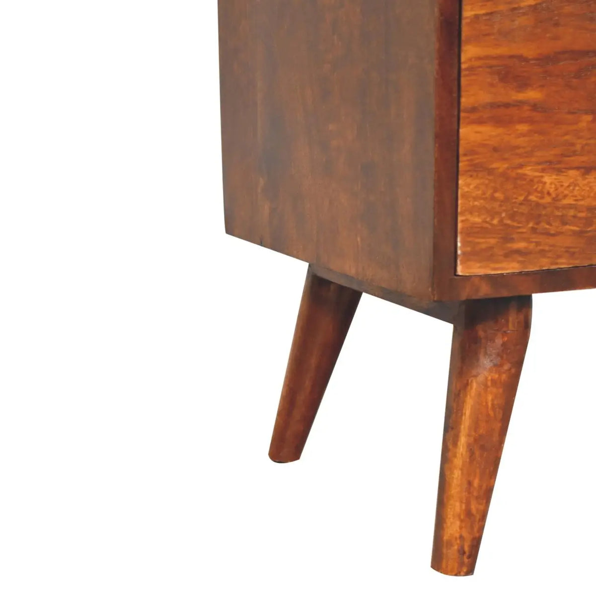 T-Bar Raised Back Bedside Table | Nightstand