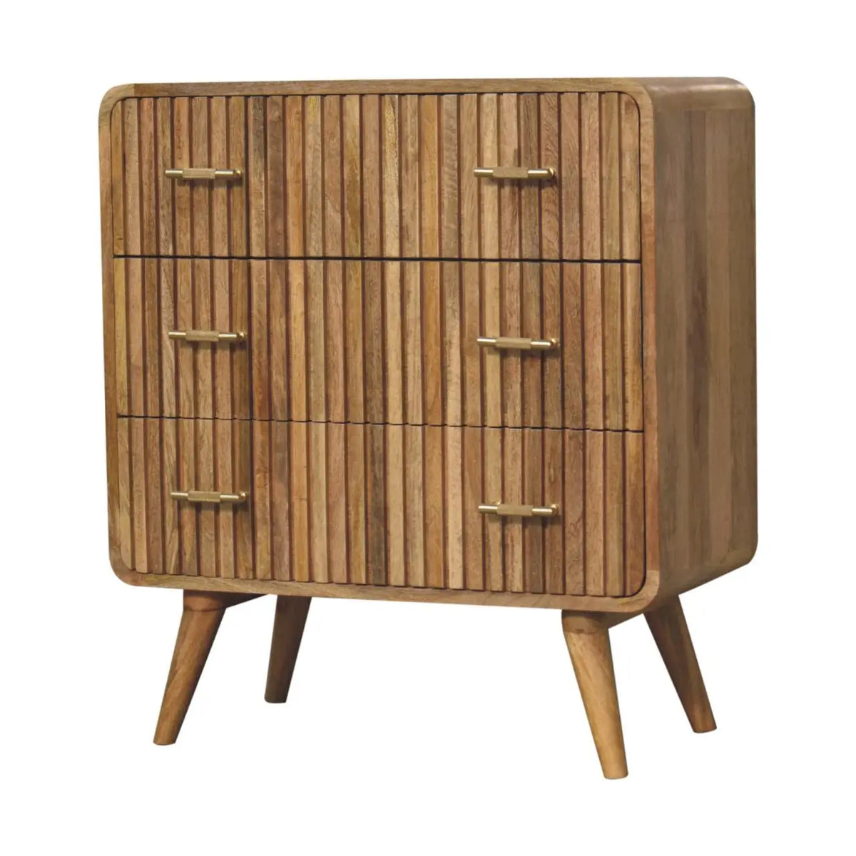 T-bar Ridged Chest of Drawers
