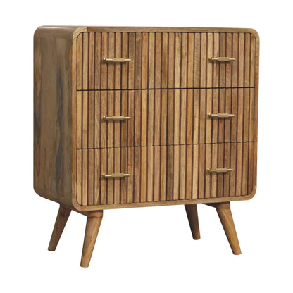 T-bar Ridged Chest of Drawers