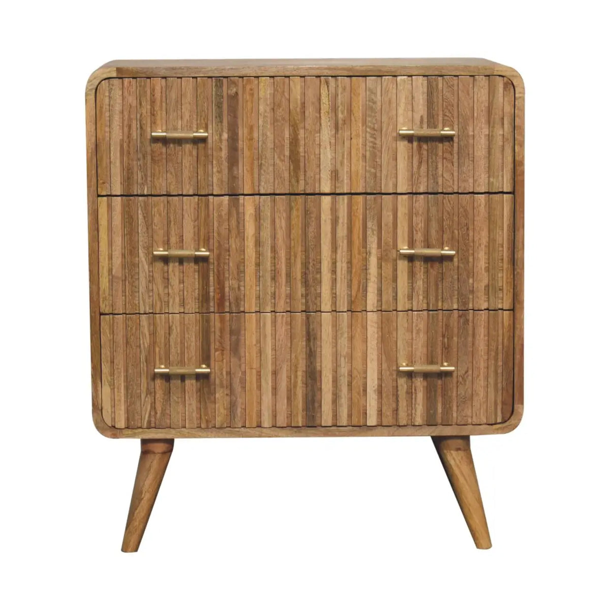 T-bar Ridged Chest of Drawers