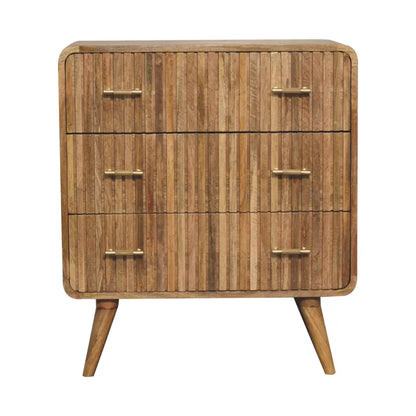 T-bar Ridged Chest of Drawers
