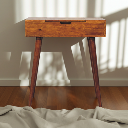 Mini Chestnut Fold Vanity | Chest of Drawers