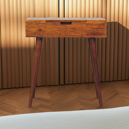 Mini Chestnut Fold Vanity | Chest of Drawers