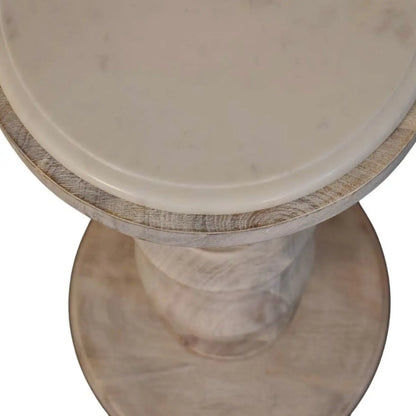 The Bellis Marble Accent Side Table