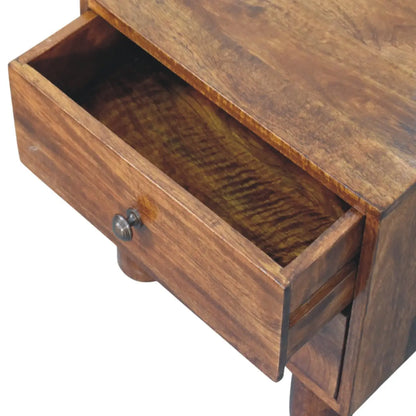 Tula 2 Drawer Chestnut Nightstand | Bedside Table