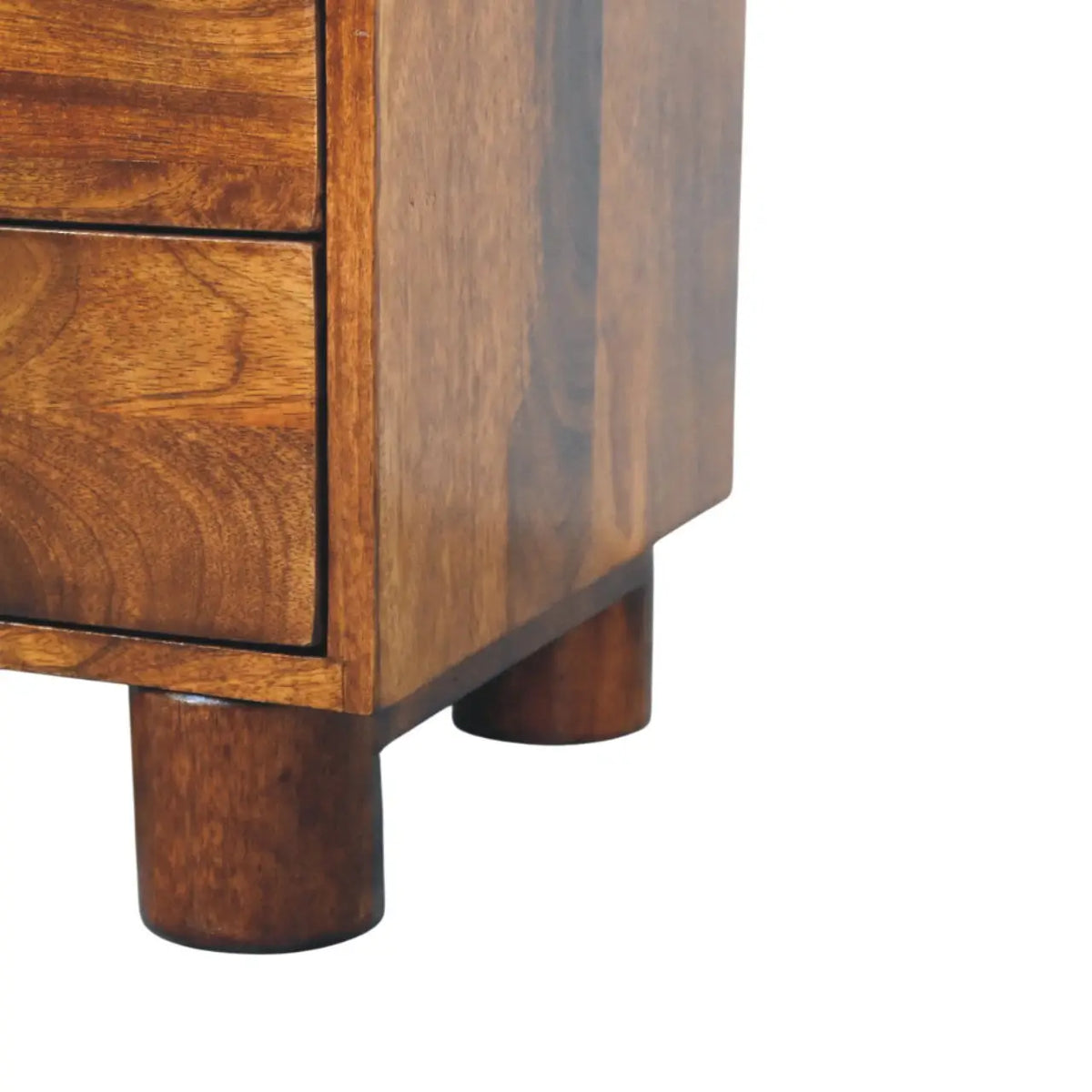 Tula 2 Drawer Chestnut Nightstand | Bedside Table