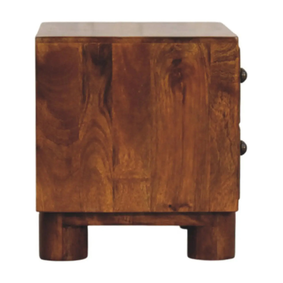 Tula 2 Drawer Chestnut Nightstand | Bedside Table
