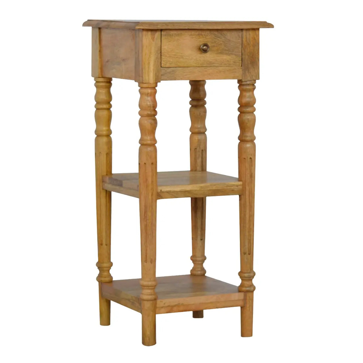 Turned Leg Telephone Side Table