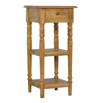 Turned Leg Telephone Side Table