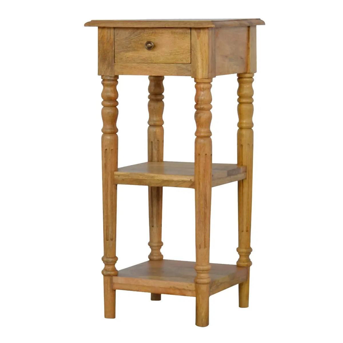 Turned Leg Telephone Side Table