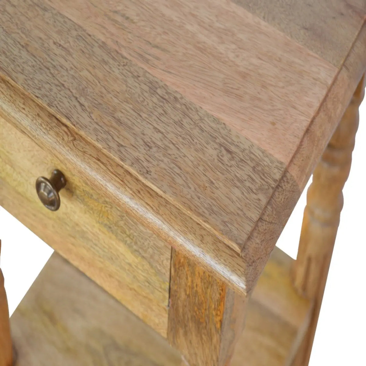 Turned Leg Telephone Side Table