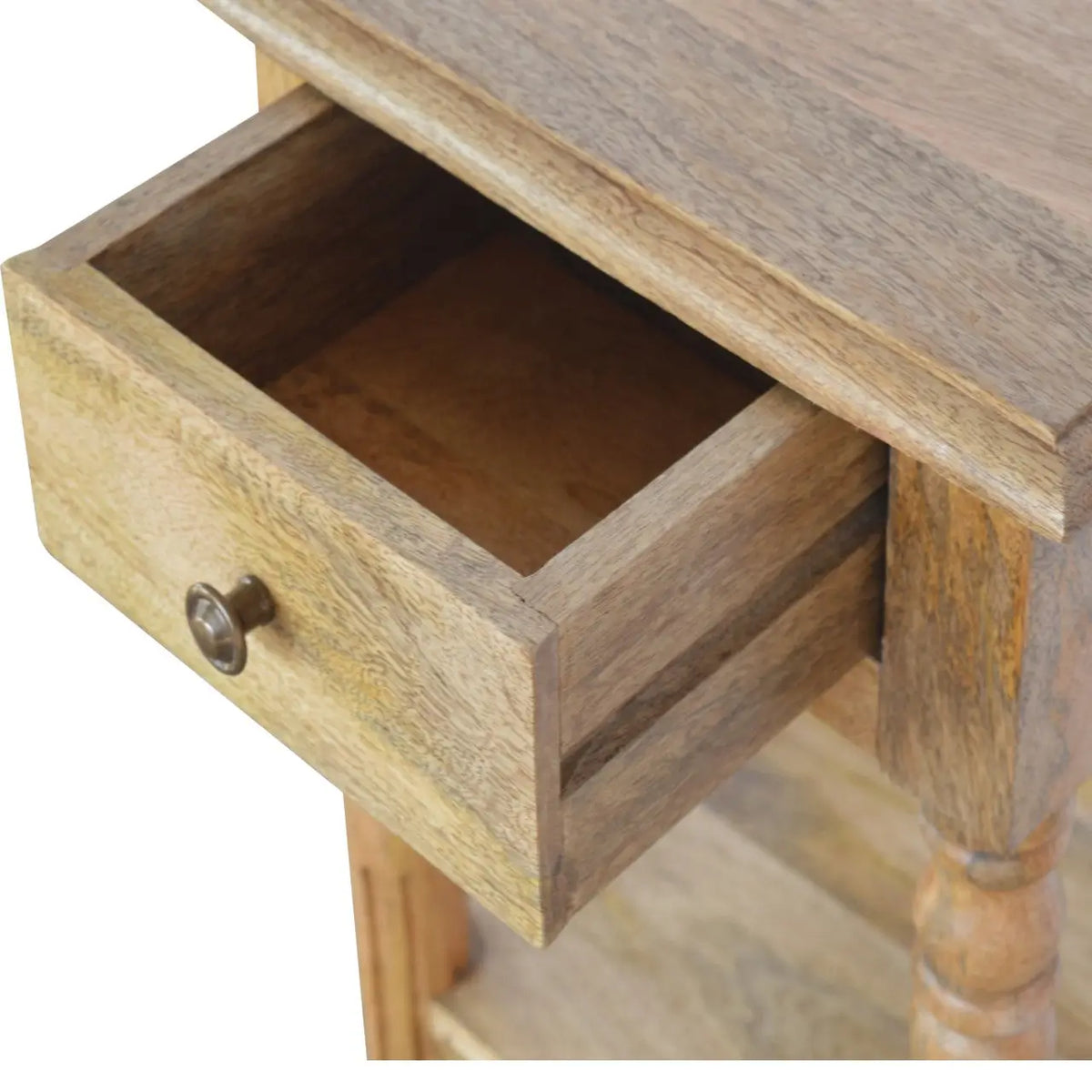 Turned Leg Telephone Side Table
