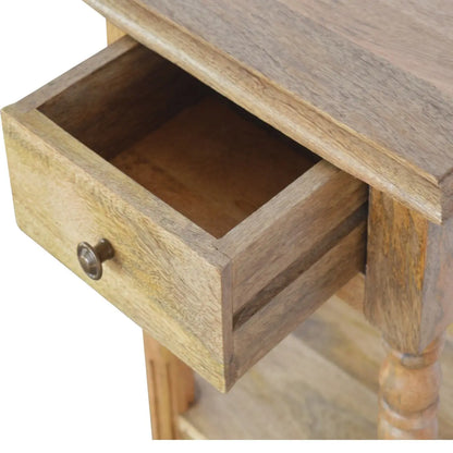Turned Leg Telephone Side Table