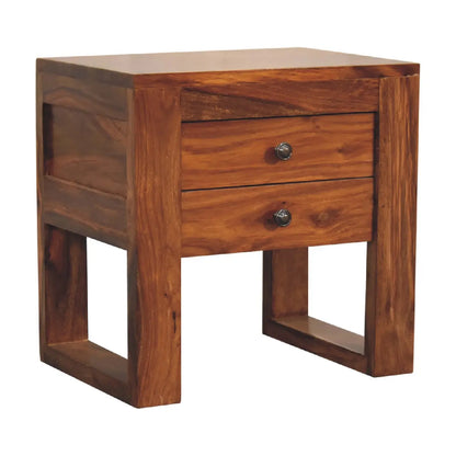 U-Square Honey Bedside Table | Nightstand