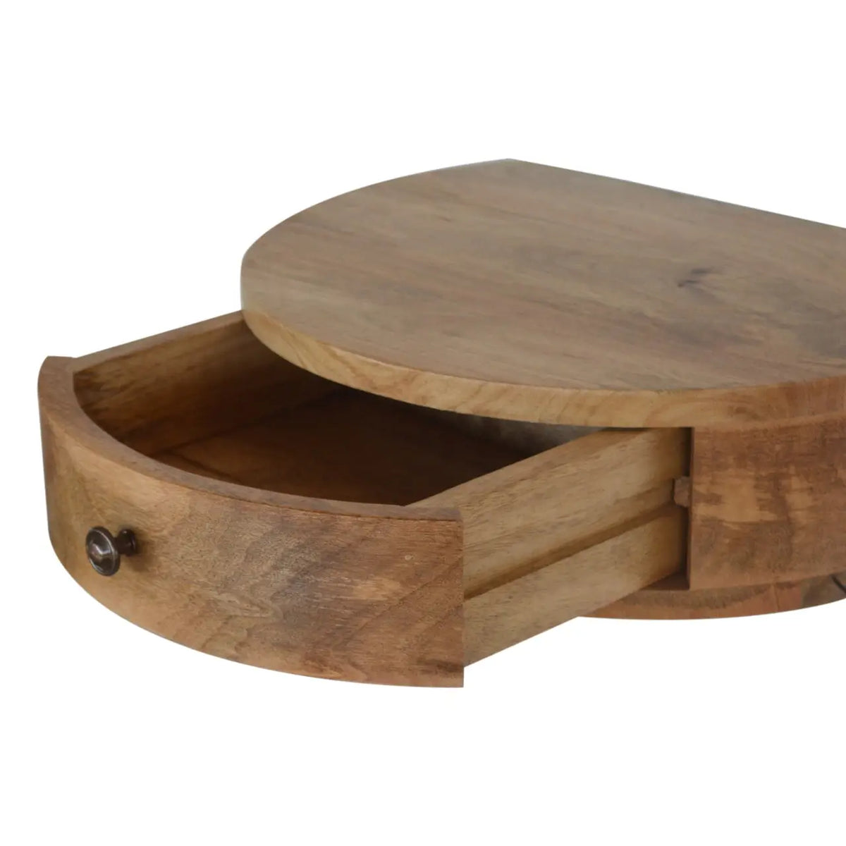 Wall Mounted Rounded Bedside Table | Nightstand