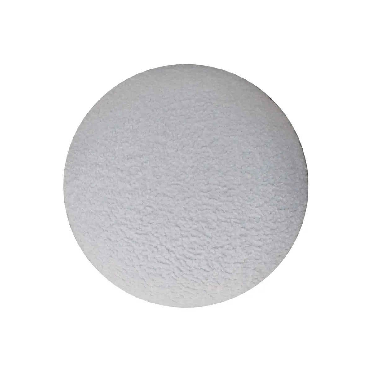 White Boucle Mushroom Footstool | Ottoman