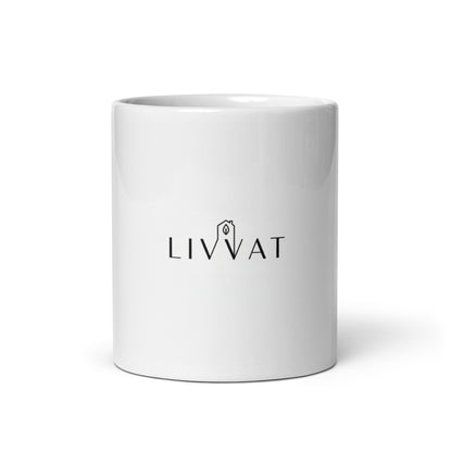 Livvat White Ceramic Mug