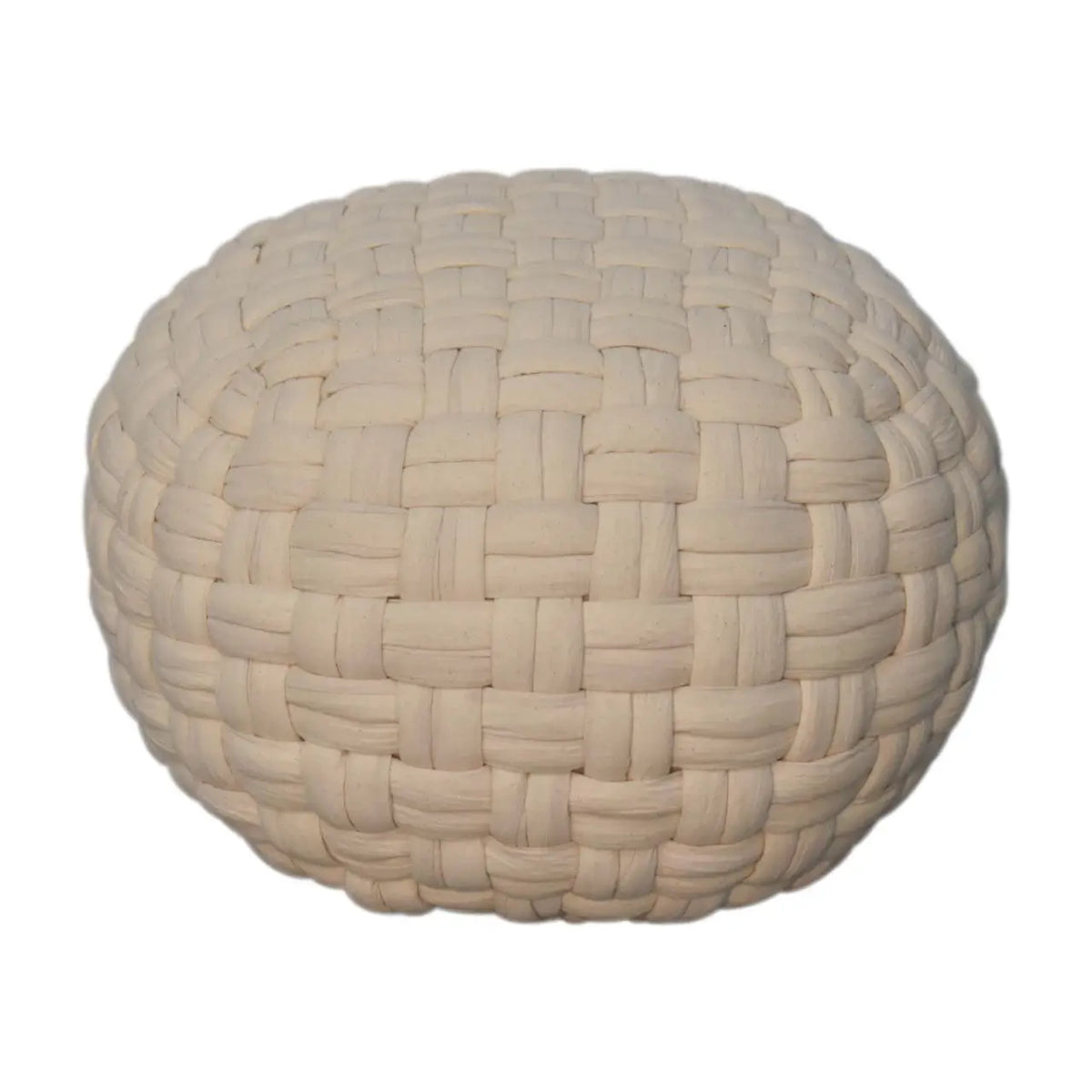 White Tube Pouffe | Footstool | Ottoman