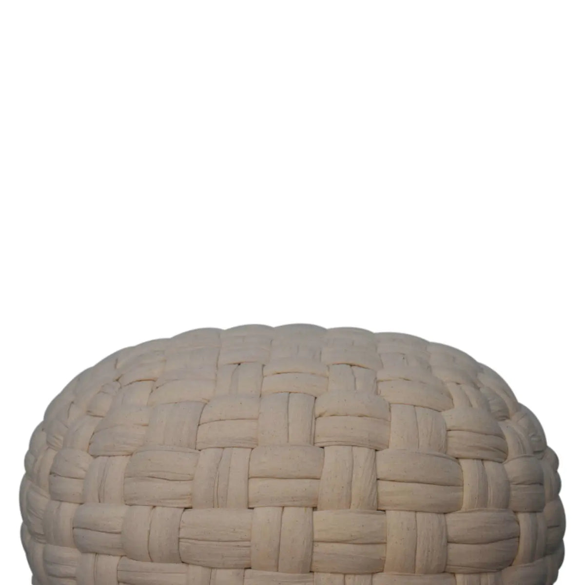 White Tube Pouffe | Footstool | Ottoman