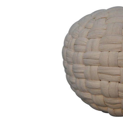 White Tube Pouffe | Footstool | Ottoman