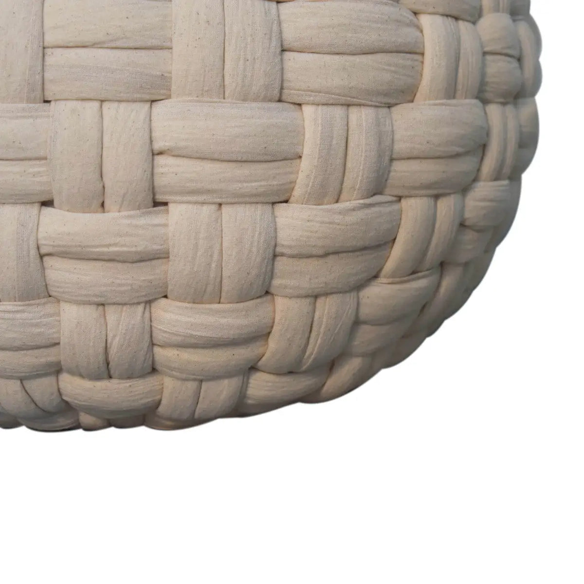 White Tube Pouffe | Footstool | Ottoman