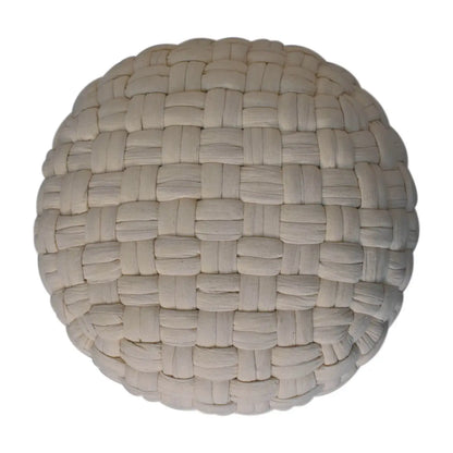 White Tube Pouffe | Footstool | Ottoman