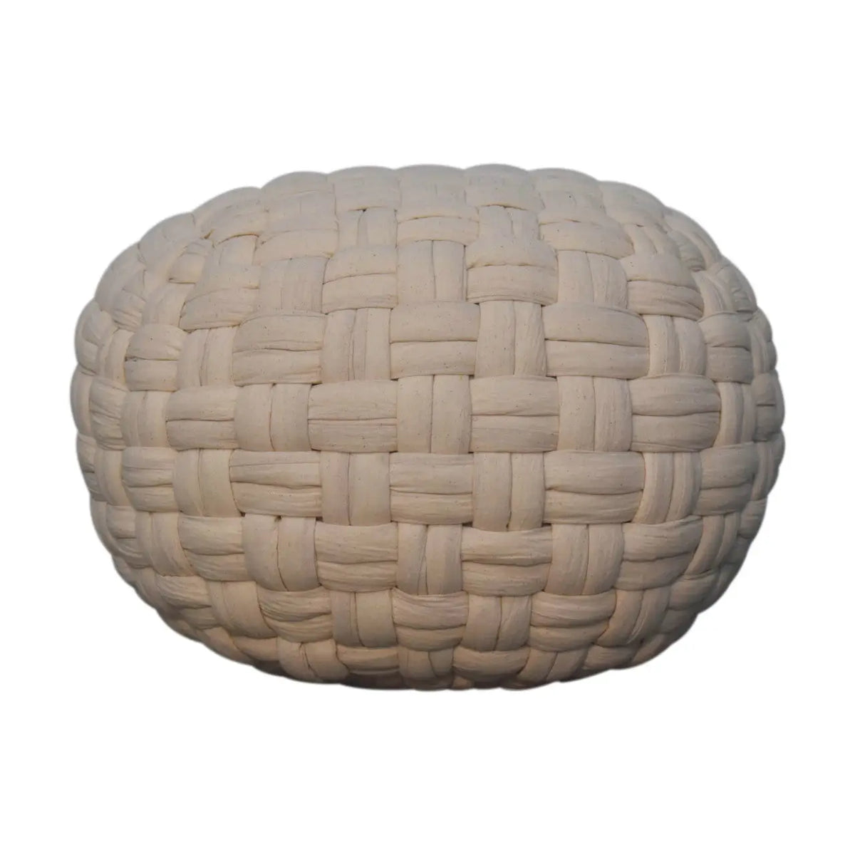 White Tube Pouffe | Footstool | Ottoman